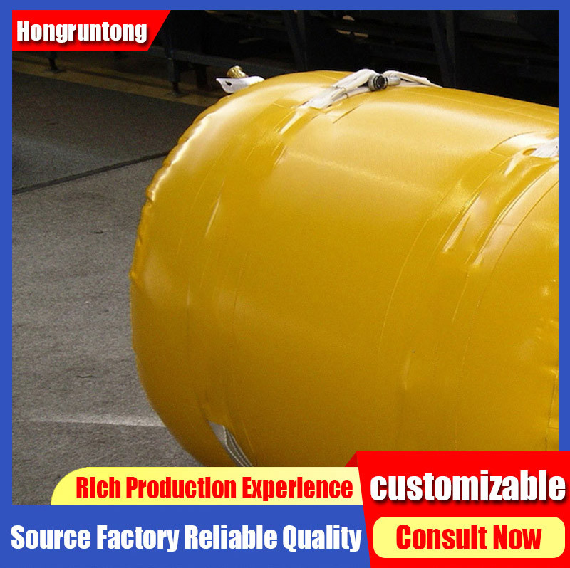 1.5m Inflatable Marine Salvage Bag High Buoyancy Quick Seal Valves ISO Certified