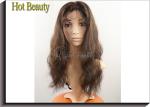 Long Brown Curly Brazilian Human Hair Full Lace Wigs for Thin Hair 120g - 200g