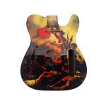 Polished Alder Ash Wood Guitar Body For TL Electric Guitar With French