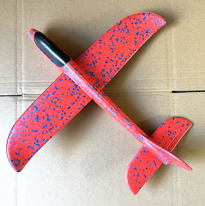 48cm Large Epp Foam Hand Thrown Airplane Toy Unisex Double Hole Whirlpool Model Glider