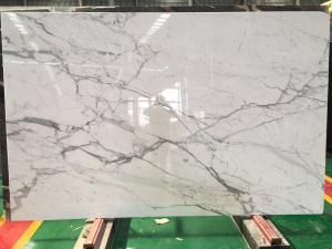 China Italy calacatta extra white marble slab 2 cm natural stone slab factory