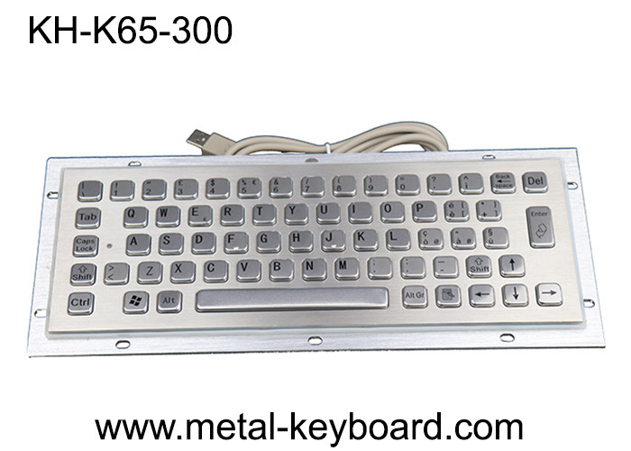 China IK10 USB 65Keys Industrial Panel Mount Keyboard 0.5mm Travel on sale
