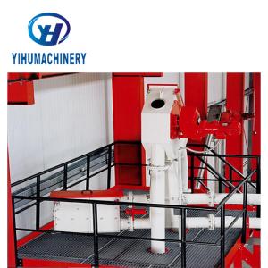 China Tube Chain Conveyor 13-75 R/Min Rotating Speed With Disc Scraper