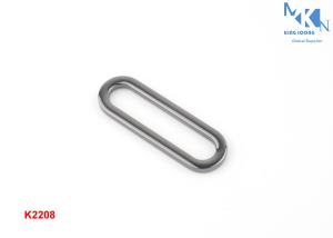 China Shiny Silver Metal Square Buckle Flat Round Corner Square Ring For Bag Different Size factory