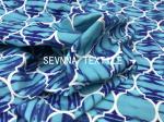 Moisture Wicking Yoga Wear Fabric Double Printing Patterns