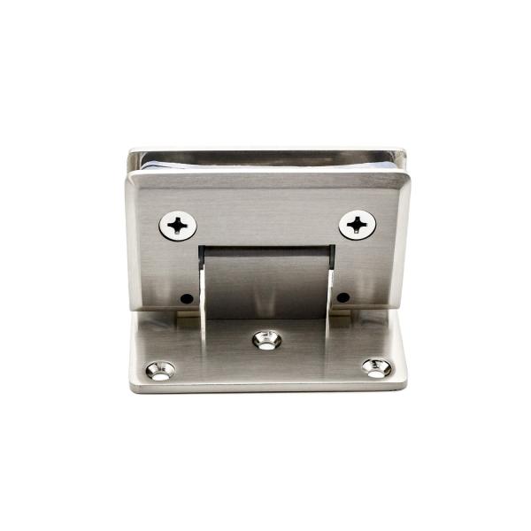 Bathroom Stainless Steel Glass Door Clip Hinge for 5-8mm Fixed Glass in Shower