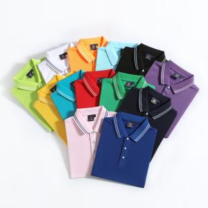 China Golf Polo Shirt Tops Leisure Sportswear Spring Summer Clothes Golf Clothing Polos Shirt with Printed Logo factory