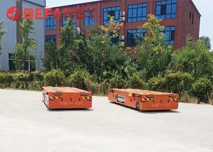 China Battery Powered Heavy Duty Trackless Transfer Cart Trolley 1 - 1500 Ton factory