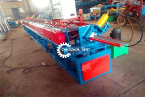 China PLC Hydraulic Cutting 310mm Door Frame Roll Forming Machine factory