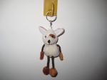 promotional stuffed plush dog toys keychain