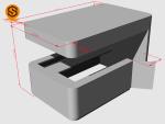 Acrylic Solid Surface Big Bar Counter With Easy Repairable