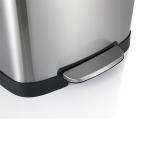 Silent Soft Close Lid 50L Step On Kitchen Trash Can