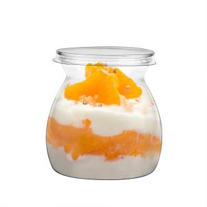 China Europe-Pack plastic cups yogurt and dessert cup with lids of party factory