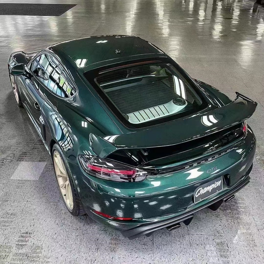 2022 New Products 987Cayman 981Boxster 718 Carbon Fiber Spoiler for Porsche 987 981 718 Carbon Fiber Spoiler Wing