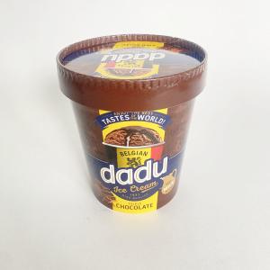 China Disposable Ice Cream Paper Cup With Lid 17 Ounce 520ml Single Wall Container factory