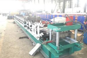 China Metal Garage Door Slats Glazed Cnc Roll Forming Machine For 1.2mm factory