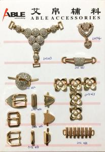 China Gold Color Horse Metal Shoe Buckles For Shoe Accessories , Long - Life factory