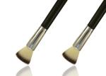 Soft Duo Nylon Hair Wonderful Buffer Makeup Brush With Long Wooden Handle