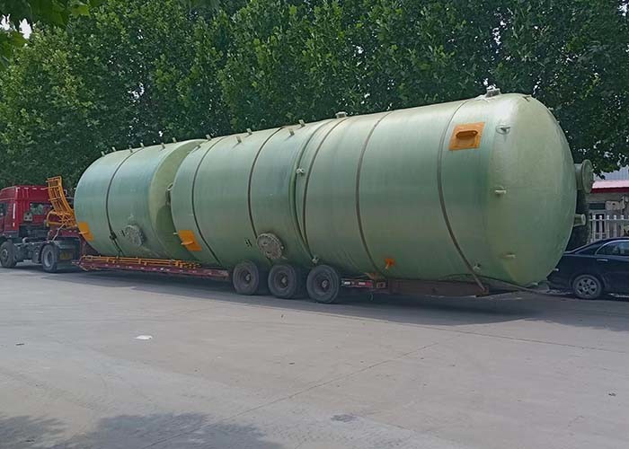 Round Cross Wound Grp Water Tank 1000mm Green Storage Various Chemistries