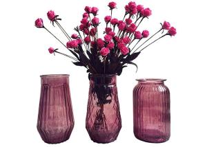 China Modern Decorative Glass Vases / Large Decorative Clear Glass Vases factory