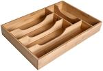 Bamboo Cutlery Tray Kitchen Utensil Tray Cooking Spoon Flatware Drawer Organizer