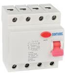 Din Rail Electrical 4P 30mA ELCB Circuit Breaker 415V