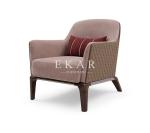 Wooden Leisure Living Room Modern Arm Chair with Ottoman W006SF11B