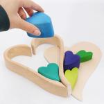 Nordic Jenga Wooden Rainbow Stacking Natural Wooden Building Blocks