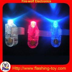 China Promotional ABS logo Finger shape LED Torch Flashlight with 3 * AG3 cell battery factory