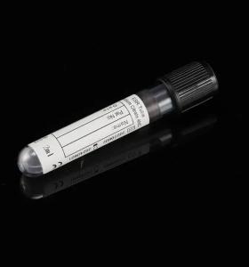 China Disposable Black Hat Sodium Citrate Blood Vaccum Black Esr Tests Collection Tube factory