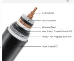 Sheathed XLPE PVC Cu Cable , Black Steel Wire Cu Armoured Cable