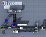 Automatic Veneer Stone Production Line Blue 7000*1000*1800mm Floor Tile Making