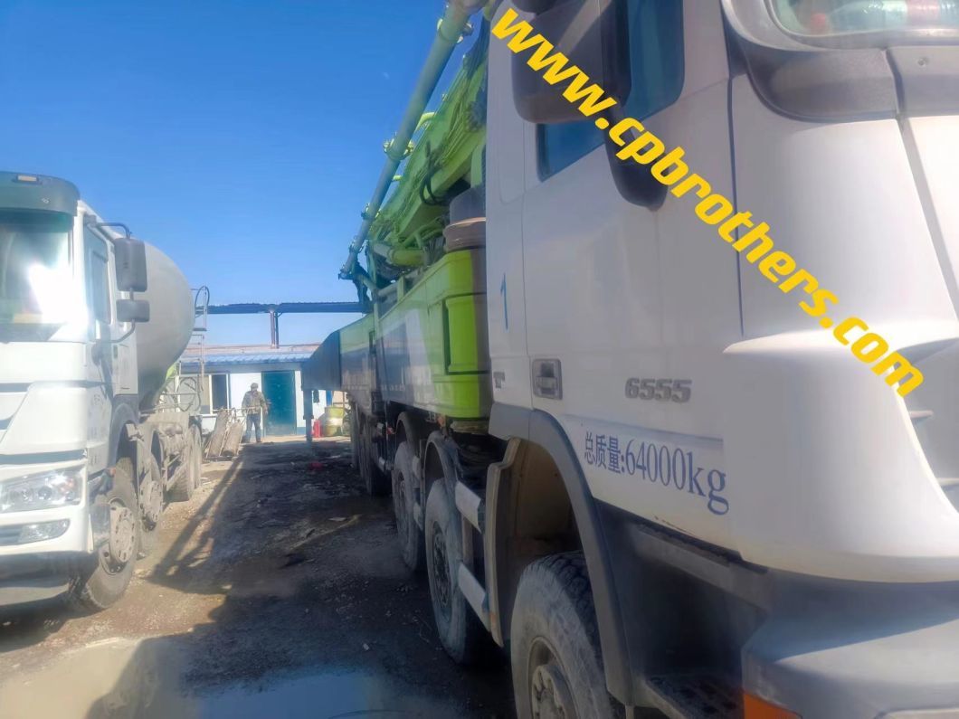 Highly Powerful 2014 Zoomlion 74m Super Long Boom Pump Concrete Pump Ready Mix on Benz Chassis Factory Directly Support