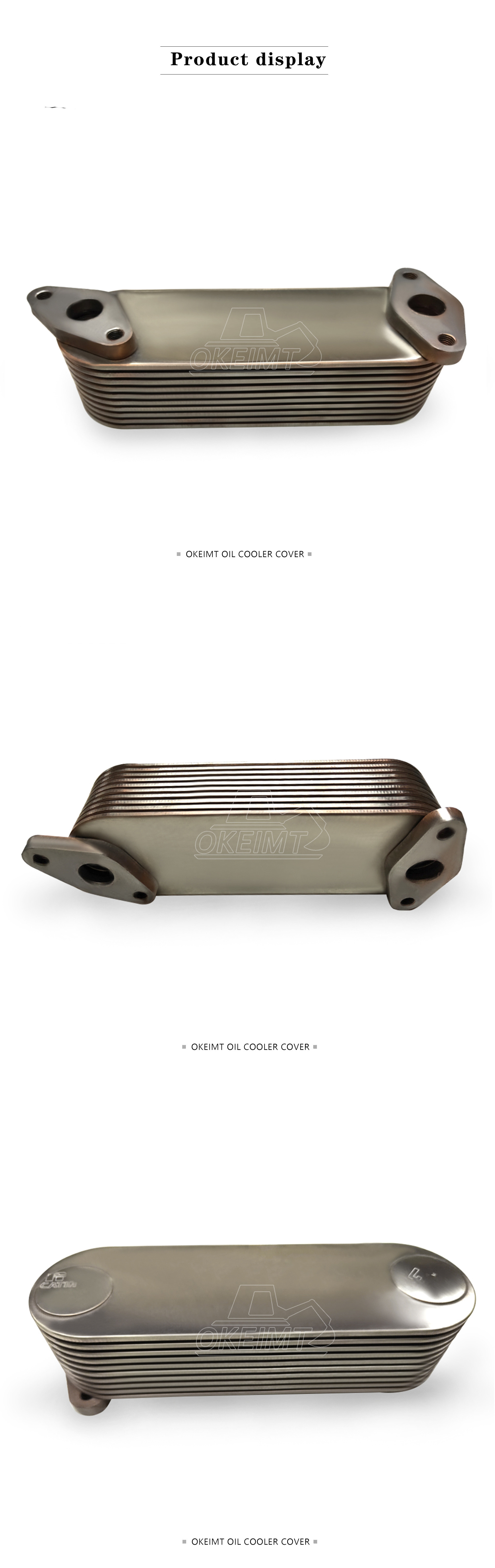 High Performance Automatic Transmission Oil Cooler EM100 DM100 Diesel Engine Oil Cooler Core For Hino Truck