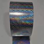 Glitter Rainbow and Star metalized holographic Film on roll for packaging