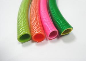 China Clear Flexible Plastic Braided Pvc Tubing , Pvc Reinforced Hose With Anti Aging factory