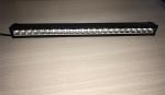 5D Optical Lens 25 Inch Single row Straight Slim Car Light Bar with 5watt*24