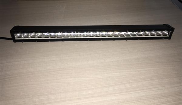 5D Optical Lens 25 Inch Single row Straight Slim Car Light Bar with 5watt*24