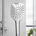 High And Short Luxury Bathroom Hotel Shower Head Buttons Can Change The Nozzle
