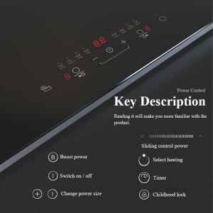 China Three Burner Built In Induction Hob Cooktop 6100W Touch Control factory