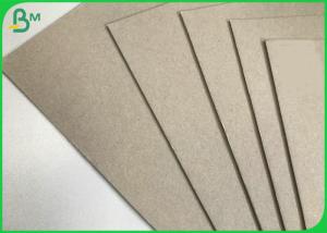 China 1.5MM 2MM Thick Laminated Grey Board , 100% Recycled Pulp Grey Chipboard Paper factory