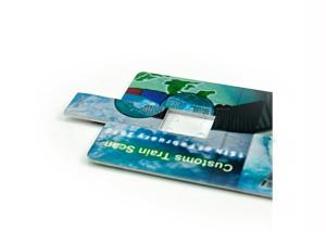 China Card Thumb Drive with LOGO Printing USB Memory Stick Waterproof 1GB to 128GB Colorful Print factory