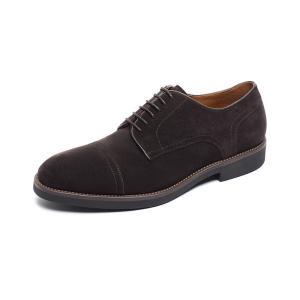 China Breathable Anti Odor Cow Suede Mens Lace Up Shoes Rubber Outsole factory