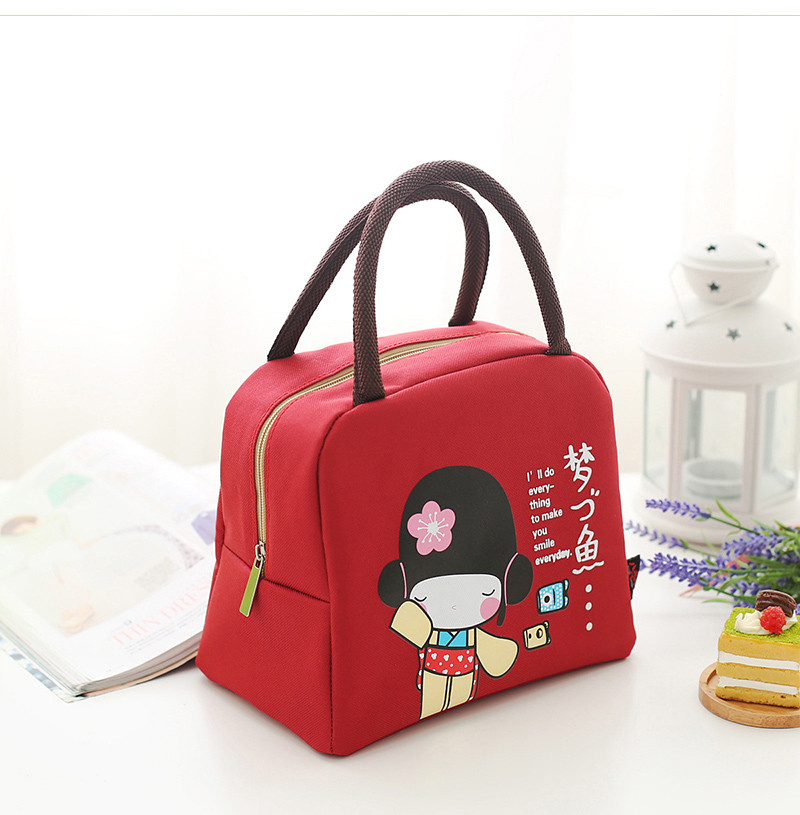 Portable Oxford Thermal Insulated Lunch Bag For Kids