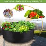 Garden Planter, Fabric Grow Beds Divided Grids, Planting Bags with Drainage