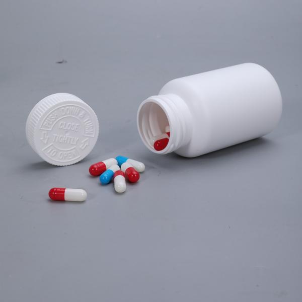 Industrial Round Bottle Vitamin Capsule Plastic Bottle With Screw Cap for