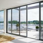 Powder Coating Frame Finishing Aluminum Folding Doors Aluminum Alloy Hollow
