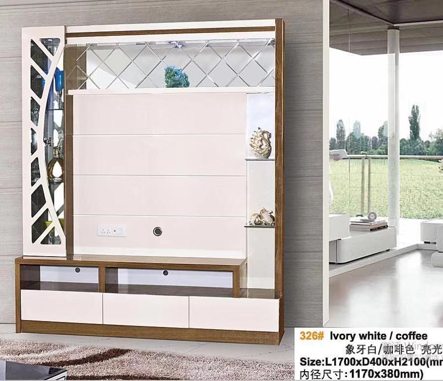Wall Mounted Automatic TV Lift Cabinet White Hidden Pop Up Fireplace