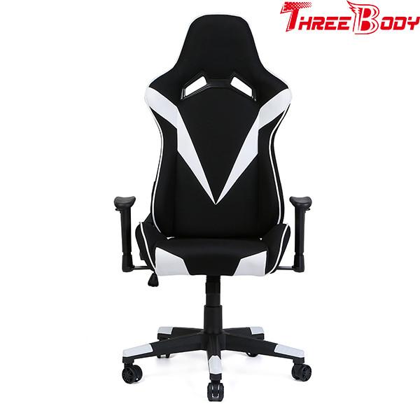 Bucket Seat High Back Gaming Chair With High Strength Nylon Wheels Easy To Clean