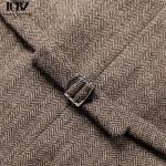 Formal Striped Suit Vest for Groomsmen Group in Regular Length and Mandarin